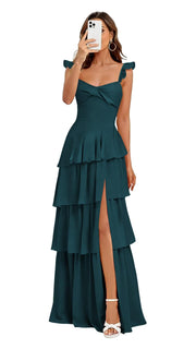 French bridesmaid dresses for women - summer beach vacation long dress, ethereal & slimming, sister dress, party gown, evening wear