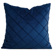 Velvet Cushion Cover - Subtle Geometry for Elegant Living Spaces