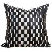 Abstract Face Lumbar Cushion Cover – Red Decorative Pillow for Sofa & Bed