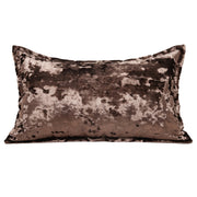Black & Coffee Cut Velvet Cushion Cover - Modern Luxury Style