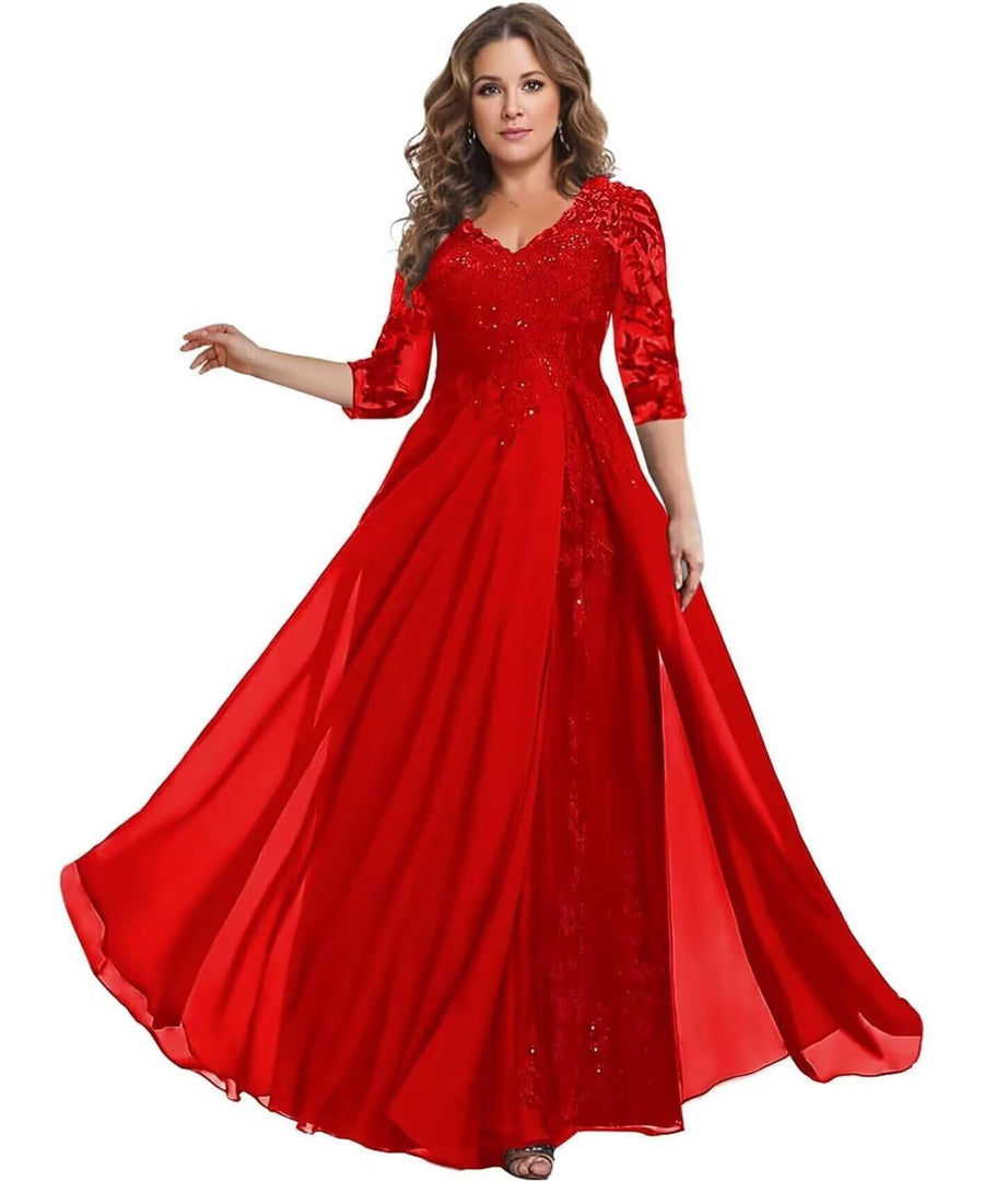 European station cross-border amazon dress chiffon patchwork lace cut out long dress bridesmaid evening dress women's evening dress