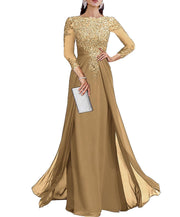 Cross-border lace patchwork long evening dress women's three-quarter sleeve banquet host bridesmaid dress new arrival elegant slimming evening gown
