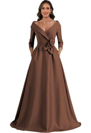European and american style plus size evening gown - floor length dress for weddings, mother of the bride, annual meetings, and performances - flattering and figure-forgiving for curvy women