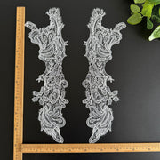 Neckline Fish Silk Hollow Veil Lace Light Patch - DIY Handmade Wedding Dress Accessory (R269)