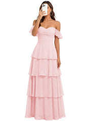 Fairy new arrival mori style bridesmaid dress women's long fairy elegant chiffon cake skirt one shoulder backless strap evening dress