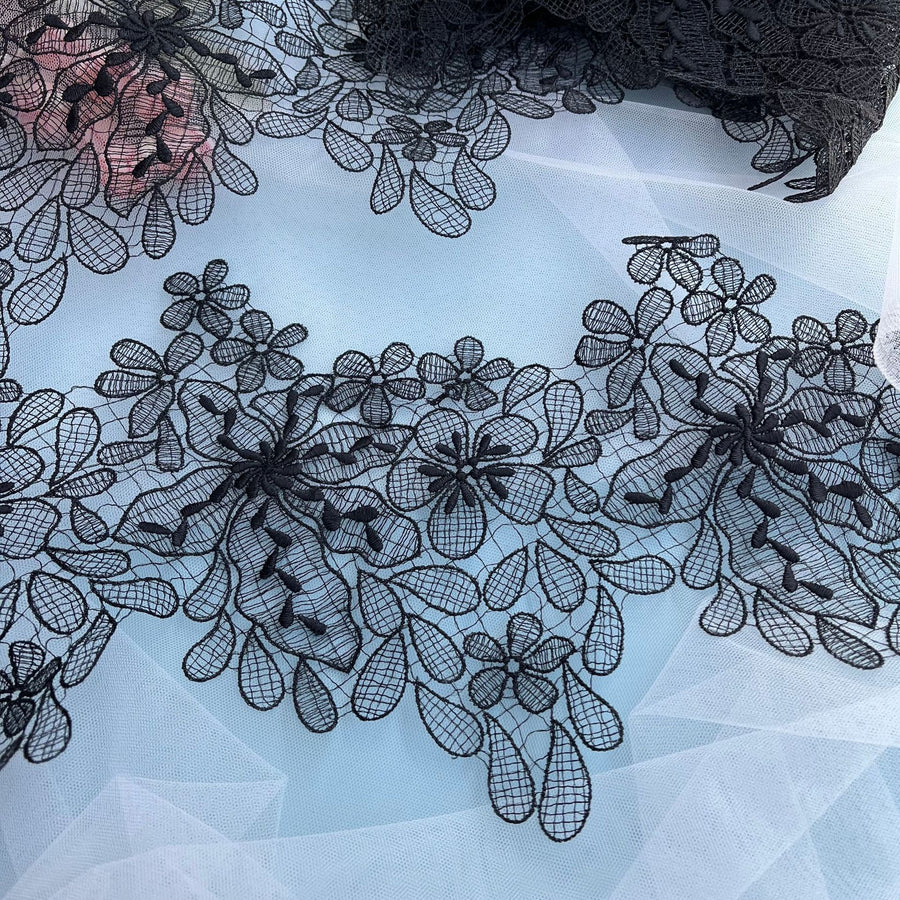 Milk silk hollow veil wedding dress lace, handmade DIY accessories dress accessories R33