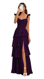 French bridesmaid dresses for women - summer beach vacation long dress, ethereal & slimming, sister dress, party gown, evening wear