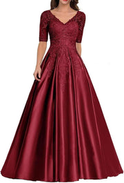 European and american style plus size evening gown - women's satin floor-length dress - perfect for weddings, bridesmaids, annual galas, and performances - flattering and figure-forgiving