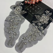 Heavy industry DIY sequined beads embroidery lace three-dimensional flower wedding dress dress head jewelry luggage decoration patch flower