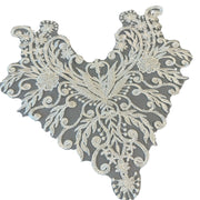 Lace Sequin Millet Bead Neckline Corsage - DIY Wedding Dress & Headscarf Accessory (ZH248)