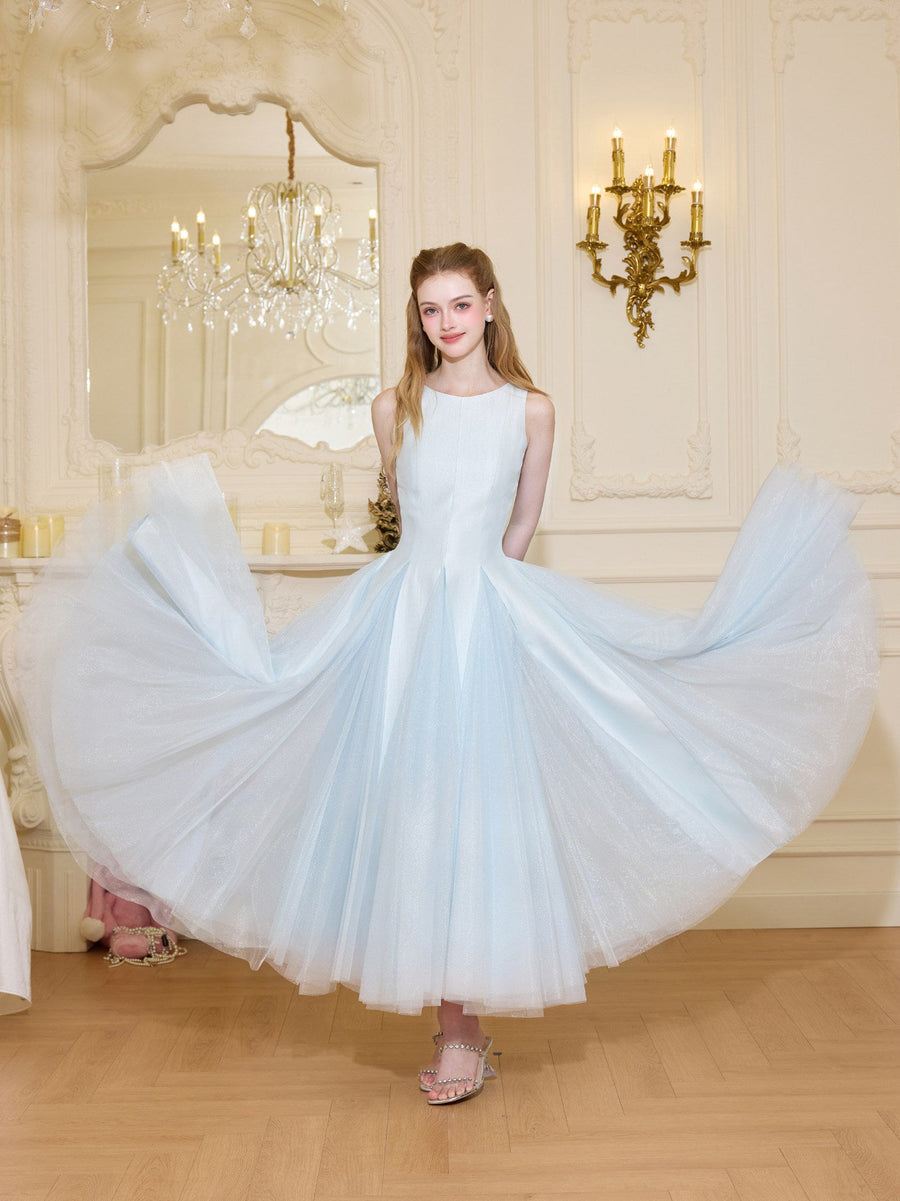 Elegant pink evening gown with flowing silhouette perfect for formal celebrations and parties