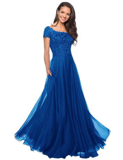European and american style plus size evening gown women's lace chiffon floor-length dress wedding bridesmaid annual meeting performance outfit for curvy moms