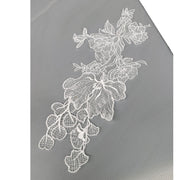 New product fresh hollow fish silk thread lace embroidery piece white embroidery bridal veil wedding accessories R75