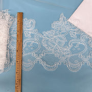 White Fish Silk Hollow Lace Trim - Clothing Edge, Bag & Handmade DIY Decoration (R77)