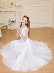 Elegant pink evening gown with fluid silhouette ideal for formal celebrations and 18th birthdays