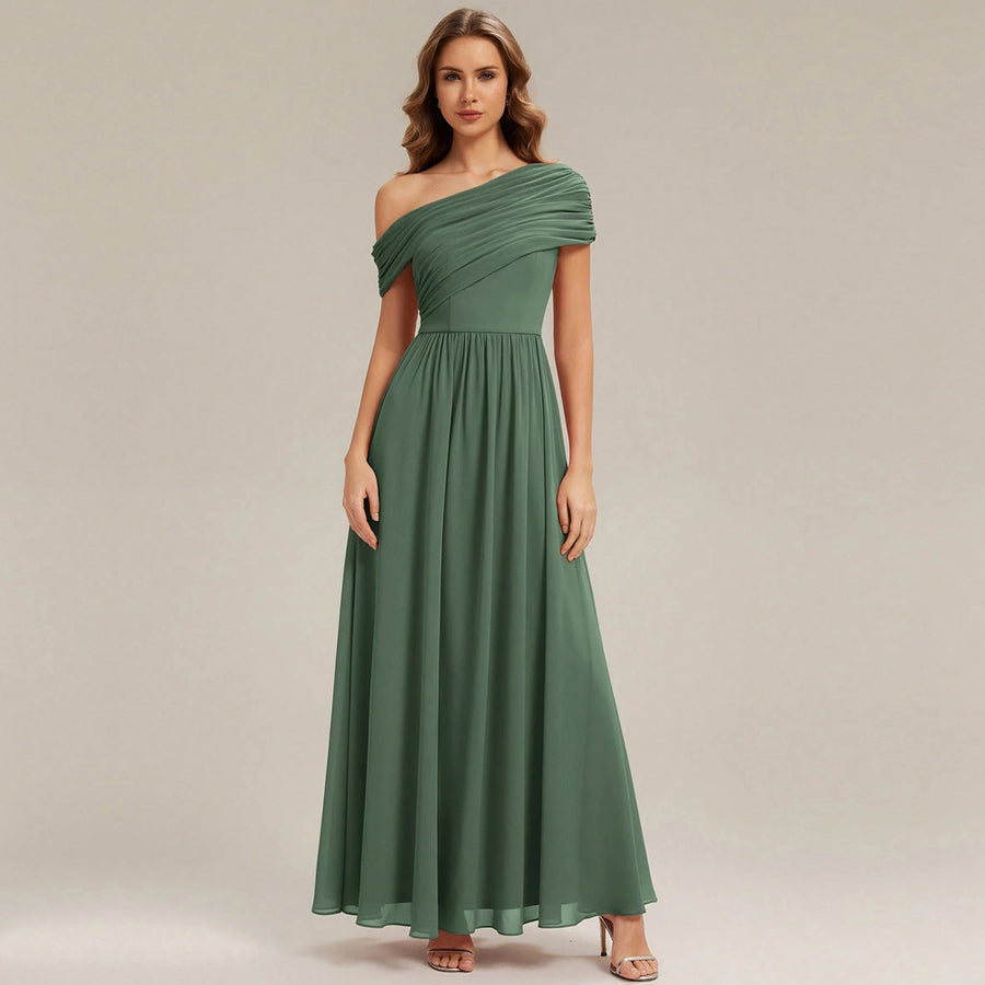Amazon's new women's dress banquet long evening dress fashion cross-border bridesmaid dress elegance party party