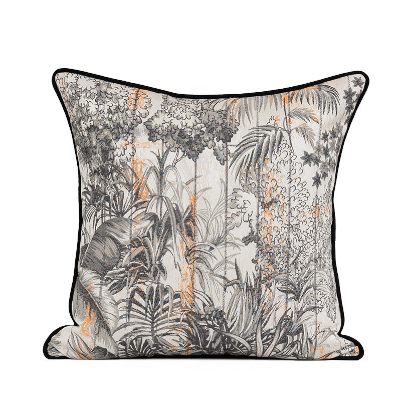 Chinese Inspired Cushion Cover - Elegant Accent for Living Rooms & Sofas