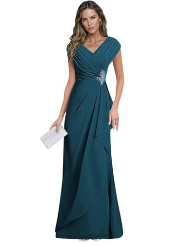 Cross-border plus sizenew arrival evening dress elegancev neck chiffon silm large swing long banquet dress long skirt female bridesmaid