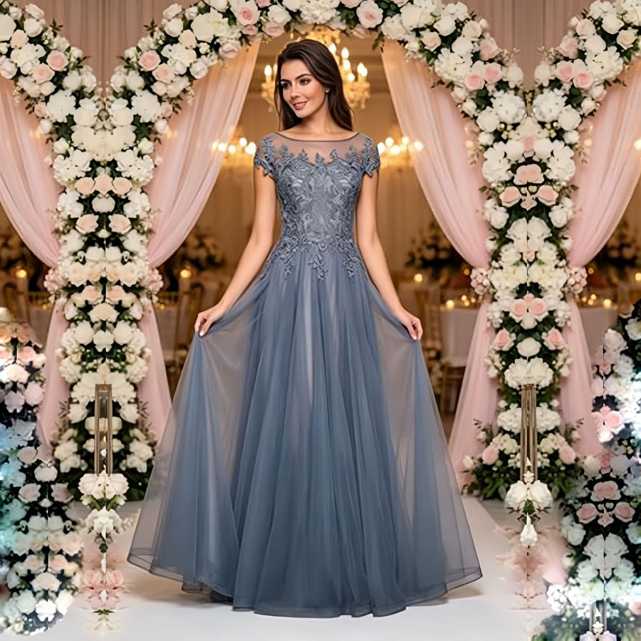 Amazon party dress european and american style long evening gown bridesmaid dress annual meeting host dress annual meeting performance dress cover-up