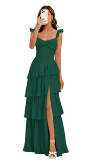 French bridesmaid dresses for women - summer beach vacation long dress, ethereal & slimming, sister dress, party gown, evening wear