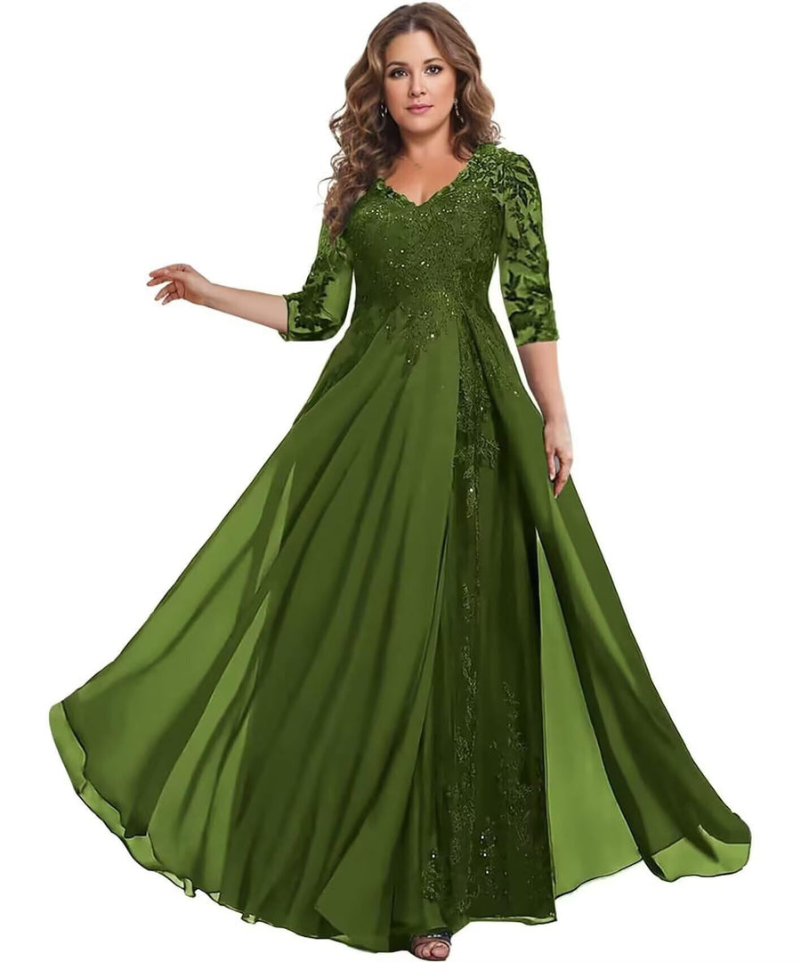 European station cross-border amazon dress chiffon patchwork lace cut out long dress bridesmaid evening dress women's evening dress