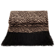 Black & Coffee Cut Velvet Cushion Cover - Modern Luxury Style