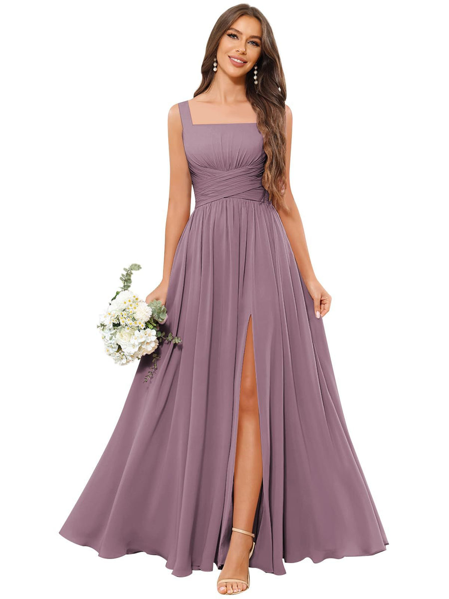 Fashion cross-border women's dress pure color evening dress multi-color optional sister group toast annual meeting performance dress fat m