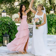 French bridesmaid dresses for women - summer beach vacation long dress, ethereal & slimming, sister dress, party gown, evening wear