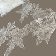 New product fresh leaves hollowed out fish silk thread lace, veil wedding dress lace handmade diyR99