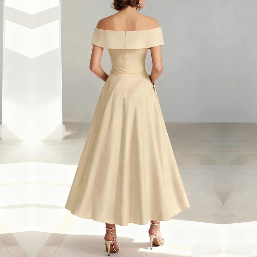 Plus size evening gown for women - satin wedding bridesmaid dress, perfect for annual meetings, performances, and special occasions. flattering and figure-enhancing, designed for curvy women. a stylish choice for mothers