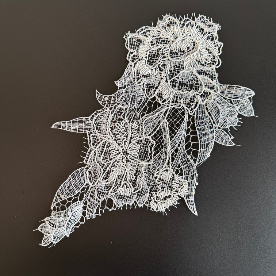 New lace computer embroidery lace corsage decorative flower small fresh collar flower piece accessories R221