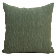 Panelled Green Cushion Cover - Modern Texture with Crafted Detail