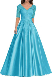 European and american style plus size evening gown - women's satin floor-length dress - perfect for weddings, bridesmaids, annual galas, and performances - flattering and figure-forgiving