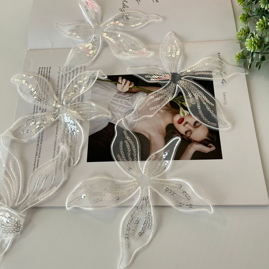 Lace bridal headwear flower pieces accessories diy silver kids hairpin headwear crystal girl headband accessories lace