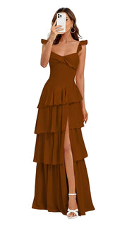 French bridesmaid dresses for women - summer beach vacation long dress, ethereal & slimming, sister dress, party gown, evening wear