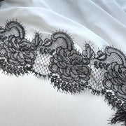 Black and white fish silk thread sequins water-soluble decorative lace European and American embroidery fabric water-soluble embroidery lace R81 tape