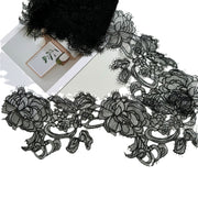 New white rose DIY clothing handmade accessories patch sticker fish silk thread embroidery lace R87