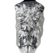 Zh510 three-dimensional handmade petals embroider leaves wedding dress veil diy curtains clothing fabric lace lace
