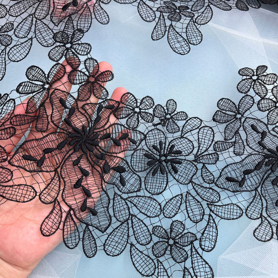 Milk silk hollow veil wedding dress lace, handmade DIY accessories dress accessories R33