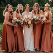 Amazon wedding bridesmaid sleeveless long evening dress annual meeting dinner prom dress slimming look long skirt dress for women