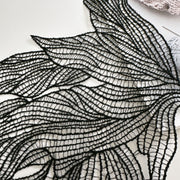 Black Butterfly Fish Silk Embroidery Lace Patch - DIY Clothing & Handmade Accessories Sticker (R70)