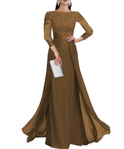 Cross-border lace patchwork long evening dress women's three-quarter sleeve banquet host bridesmaid dress new arrival elegant slimming evening gown