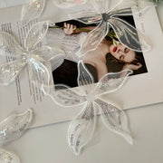 Lace bridal headwear flower pieces accessories diy silver kids hairpin headwear crystal girl headband accessories lace