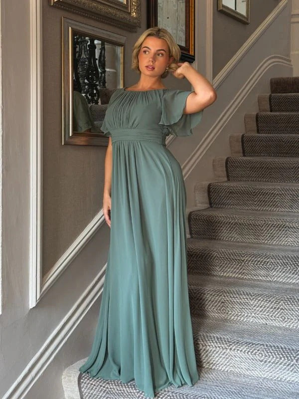 Export long skirt evening dress elegantdressfrench bridesmaid dress banquet party dress party performance dress evening dress