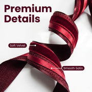 Elegant Red Satin Ribbon Trio Set – Luxury Decorative Ribbon Bundle for Fashion, Gift Wrapping & Event Styling