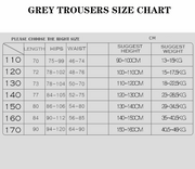 Boys slim fit knit pants gray stretch casual trousers for ages 4-12 years