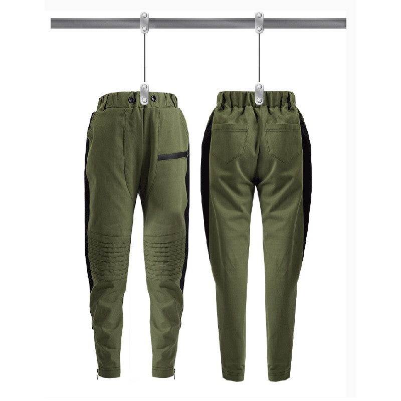 Gray boys slim fit knit pants with stretch for ages 4-12, casual and comfortable trousers.