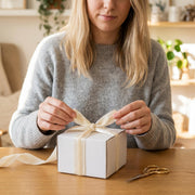 Elegant Cream Satin Ribbon Trio Set – Butter Yellow, Soft Gold & Ivory Decorative Ribbons for Gift Wrapping, Fashion Styling & Luxury DIY Crafts