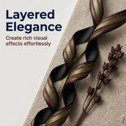 Elegant Black, Coffee & Green Ribbon Trio Set – Luxury Satin & Fine Woven Decorative Ribbon Bundle for Fashion & Gift Styling