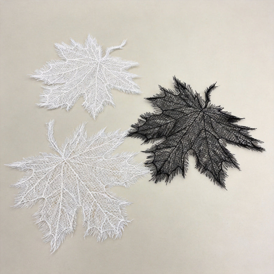 Maple Leaf Lace Hollow Cloth Patch - Wedding Headdress & Handmade DIY Clothing Accessory